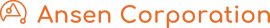Ansen Corporation Logo Horizontal Orange